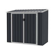 Anthracite Metal Garden Shed Outdoor Tools Storage Sheds Small House Bin Sheds