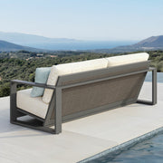 Foremost Milan Deep Seating Garden Patio Set Aluminium Wicker Cream Cover 4PCS