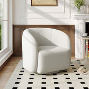 Oversized Large Teddy Swivel Armchair Tub Chair Boucle Upholstered Single Sofa