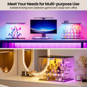 LED Display Case Glass Door RGB Light Music Rhythm 5-Tier Figure Cabinet Box
