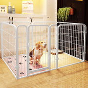 6 Panel Heavy Duty Pet Playpen Dog Puppy Exercise Fence Enclosure Indoor Outdoor