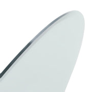 50x70cm Self Adhesive Wall Mounted Bathroom Mirror Plain Frameless Oval Mirrors