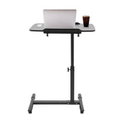 Mobile Standing Desk Rolling Laptop Table Adjustable Hospital & Home Bed Table