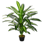 110cm/3.6FT Artificial Dracaena Plant Realistic Fake Tree Potted Indoor