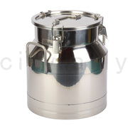Stainless Steel 28L Milk Churn Can Bucket Container Ghee Pot+ handle+Sealed lid