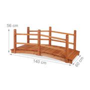 Pond bridge Garden Walkway Weatherproof Easy Assembly Pond Overpass Easy Setup