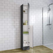 Bathroom Cabinet Cupboard Tall Free Standing Tallboy Storage Furniture 1900mm