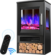 Electric Fire Stove Panorama Freestanding Electric Fireplace 8 Colors LED Flame
