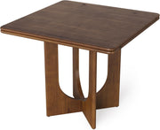 31.5-Inch Square Dining Table Modern Solid Wood Kitchen Table for 2-4 Person