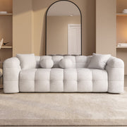 Cream Boucle 3 Seater Cloud Sofa - Alessia ALS001