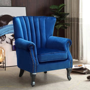 Tub Chair Accent Armchair Velvet Fabric Modern Shell Back Living Room Bedroom UK