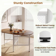 Farmhouse Writing Table 150 CM Foldable Dining Table for 6-8 People