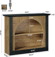 3-Tier Modern Console Table 43.3-Inch Entryway Table with Storage for Hallway