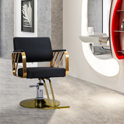 360° Swivel Barber Chair Hydraulic Adjustable Hairdressing Chair for Hair Salon