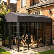 Extral Large Dog Crate House Heavy Duty Pet Enclosure Secure Wire Playpen Fence