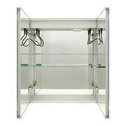 Bathroom Mirror Cabinet 600×700mm with LED Light Demister Shaver Socket Dimmable
