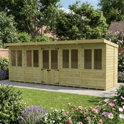 Total Sheds Pent Summer House Various Sizes Pressure Treated UK Manufactured