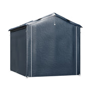 6 x 8 ft Garden Storage Shed Bike Apex Tool House Steel Frame Shelter Log Store