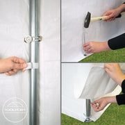TOOLPORT 5x8 m Marquee Party Tent gazebo shelter PE 350 N