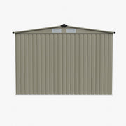 8x8FT Galvanized Garden Shed Storage with Foundation Kit & Vents Glitter Effect