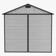 Plastic Garden Shed 8x4FT 8x6FT 8x8FT Apex Roof Outdoor Storage Sheds Tool Box
