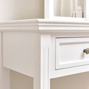 White 2 Drawer Console Dressing Table storage hallway wooden furniture