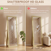 Full Length Mirror 37 x 157 cm Hanging and Freestanding Tall Mirror Refurbished