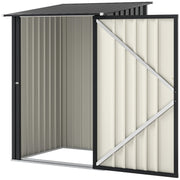 3.3ft x 3.4ft Outdoor Storage Shed Steel Garden Shed w/ Lockable Door