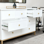 Large Chest of Drawers Pair Bedside Tables Aisby White Range bedroom furniture