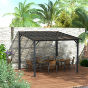 Pergola Kit Gazebo with UPF 50+ and Waterproof Polycarbonate Roof
