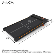 Walking Pad Under Desk Treadmill Folding Home Office Remote Control LED Display