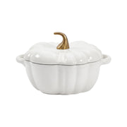 Pumpkin Shaped Enameled Cast Iron Casserole Pot with Lid Halloween Dutch Oven