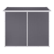 6x4 FT Large Plastic Shed Outdoor Garden Tools Storage House with 2 Door, Window