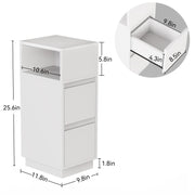2 Drawer Wooden Bedroom Bedside Cabinet Nightstand With Side Open Johtzjrgaqmgsy