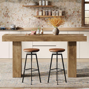 70.9 Inch Modern Bar Table Rectangular Counter Height Pub Table for Home, Bistro