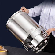 Stainless Steel Milk Churn Can Container Ghee Pot with handle&lid Large Capacity