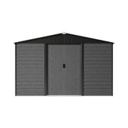 10x6ft Metal Garden Shed with Base, Large Outdoor Storage Tool Shed,Gable Roof
