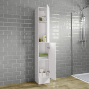 Bathroom Cabinet Cupboard Tall Free Standing Tallboy Storage Furniture 1900mm