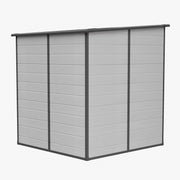 6'x4' 6'x6' Plastic Garden Storage Shed Outdoor Tool Storage House With Floor