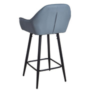 Set of 2 Bar Stools PU Leather Seat Bar Chair for Home Breakfast Kitchen Counter