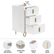 Bedside Table 2/3 Drawers Cabinet Bedroom Furniture Storage Nightstand Shelf NEW