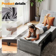 4-in-1 Multifunction Folding Sofa Bed Convertible Sleeper Chair Pull Out Lounge