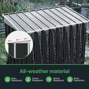 4 x 6FT Metal Garden Shed Outdoor Storage House Tool Sheds with Door and Vents