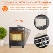 4.2Kw Portable Indoor Heater Butane Fire Calor Gas Cabinet With Regulator Hose