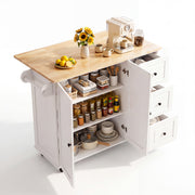 Kitchen Island on Wheel Rolling Storage Trolley with Extendable Gzghqoximrmzcrab
