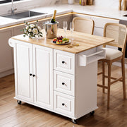Kitchen Island on Wheel Rolling Storage Trolley with Extendable Gzghqoximrmzcrab