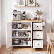 Kitchen Island on Wheel Rolling Storage Trolley with Extendable Gzghqoximrmzcrab
