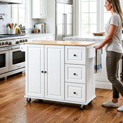 Kitchen Island on Wheel Rolling Storage Trolley with Extendable Gzghqoximrmzcrab