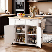 Kitchen Island on Wheel Rolling Storage Trolley with Extendable Gzghqoximrmzcrab