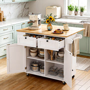 Kitchen Island on Wheel Rolling Storage Trolley with Extendable Gzghqoximrmzcrab